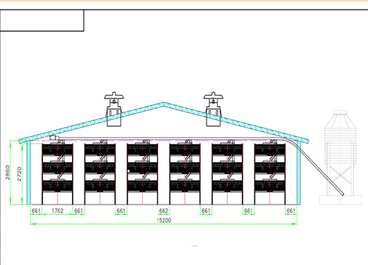 Livi Machinery can supply your poultry farm of broilers for the cage specifications and special design for you.